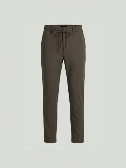 Khaki Modal Blend Custom Fit Trousers