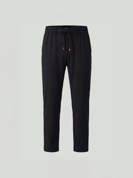 Black Modal Blend Custom Fit Trousers