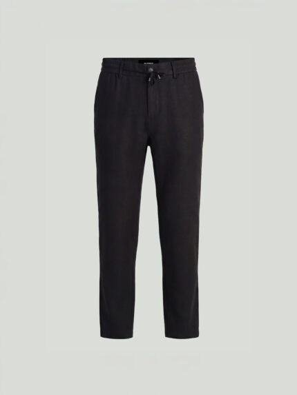 Black Tencel Blend Custom Fit Trousers