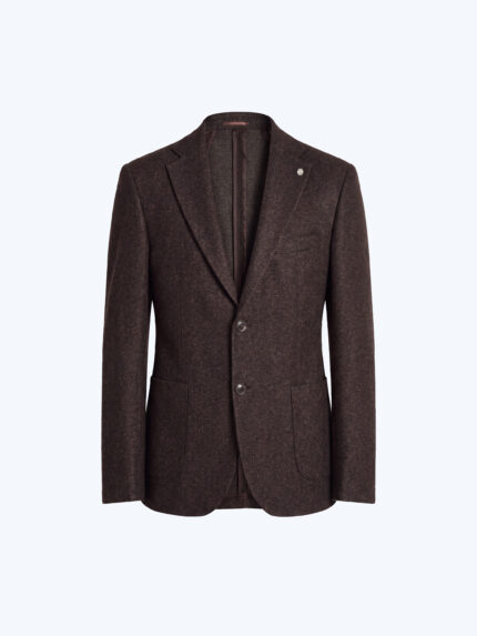 Brown Textured Blazer