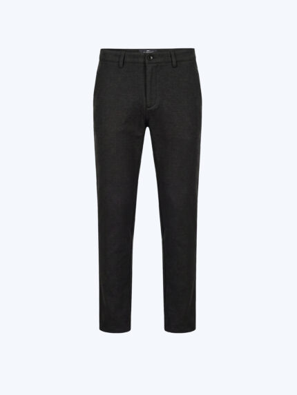 Anthracite Wool-Blend Trousers
