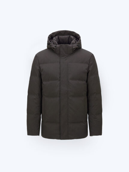 Grey Goose Down Filled Hooded Coat