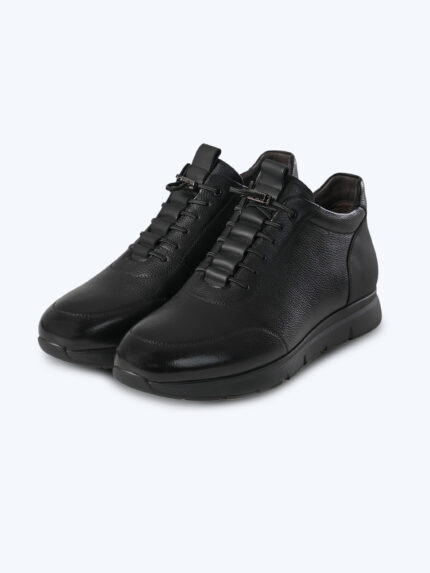 Black Leather Casual Shoes